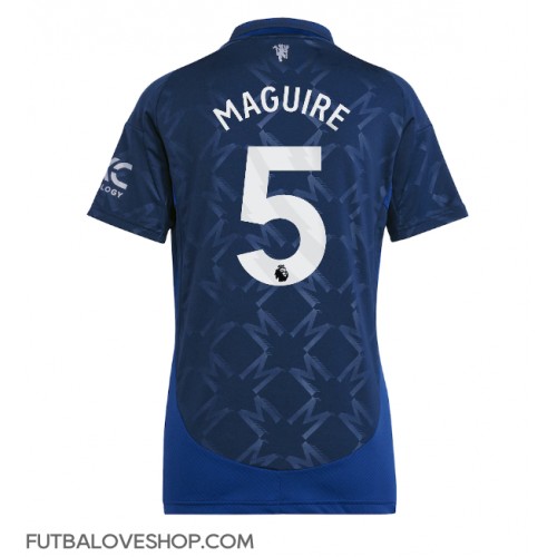 Dres Manchester United Harry Maguire #5 Preč pre Ženy 2024-25 Krátky Rukáv